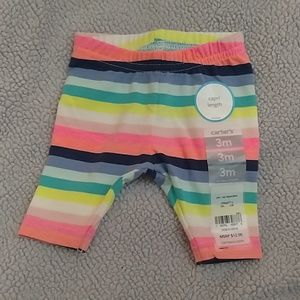 Striped baby leggings
